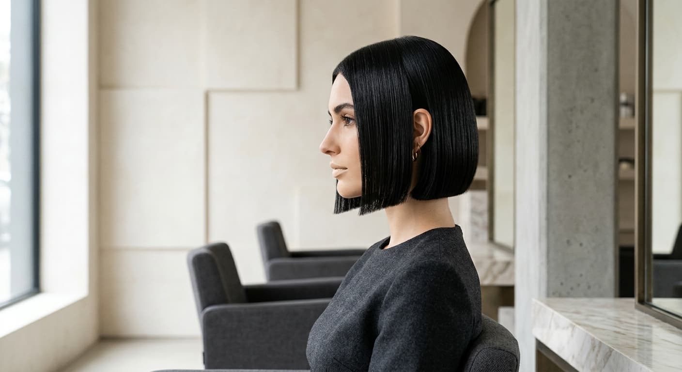 The precision bob — Cut dry, finished sharp